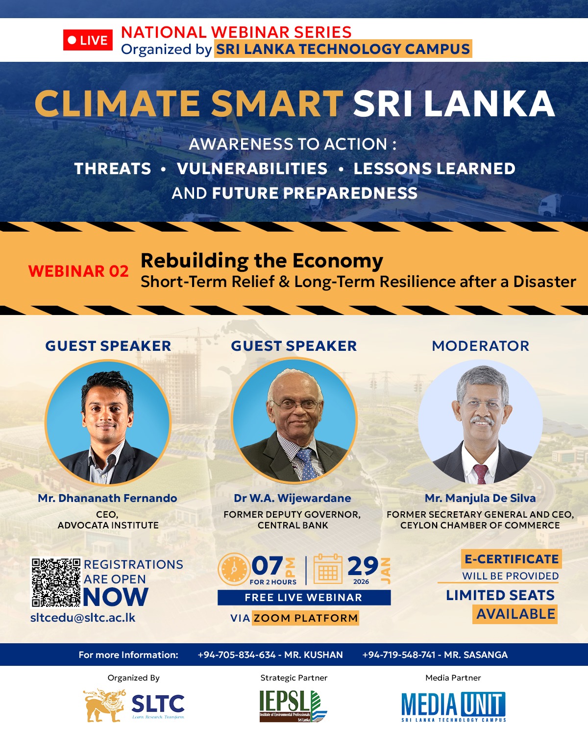 Climate Smart Sri Lanka – Webinar 02: Rebuilding the Economy