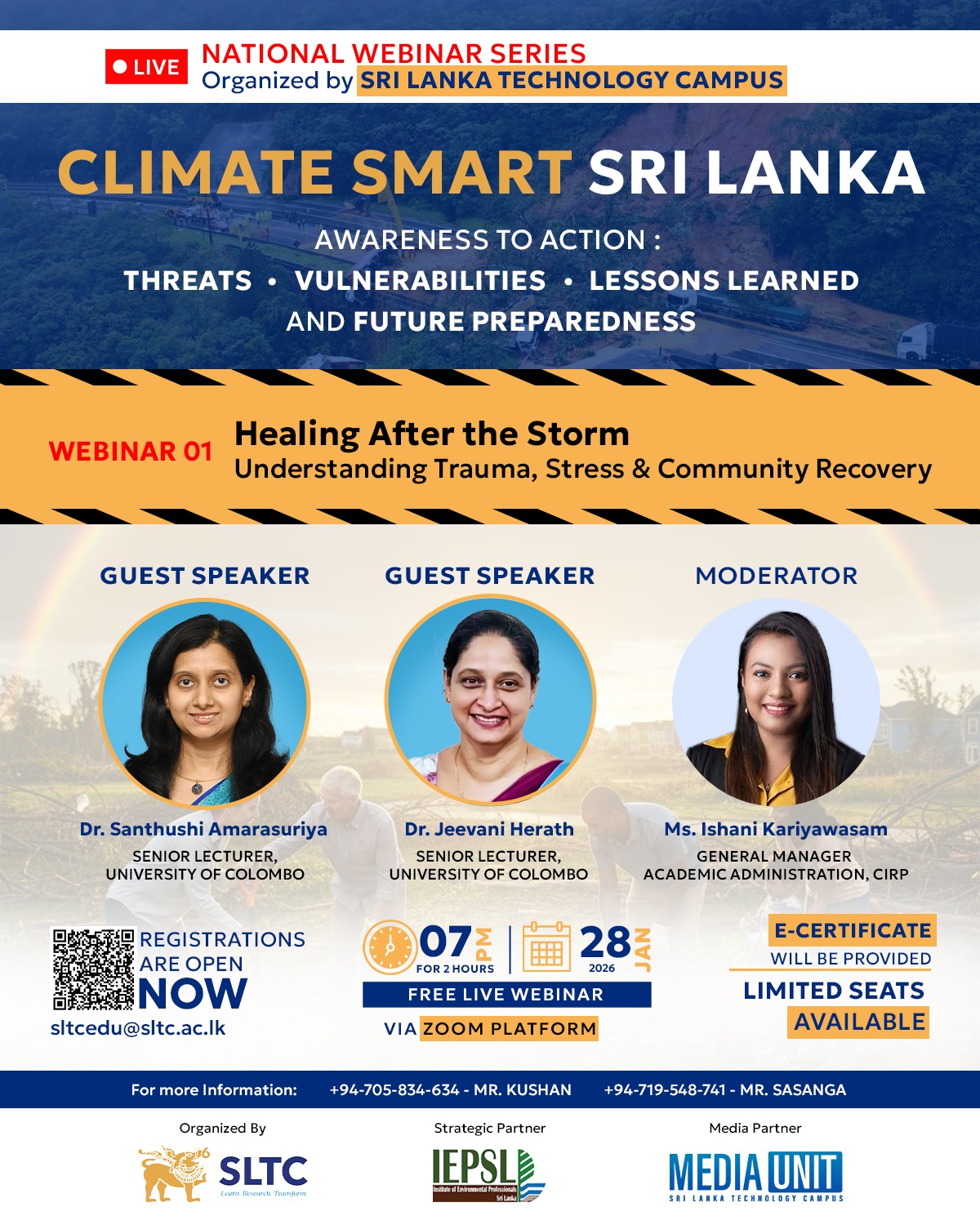 Join Our First Webinar: Healing After the Storm – Trauma, Stress & Community Recovery