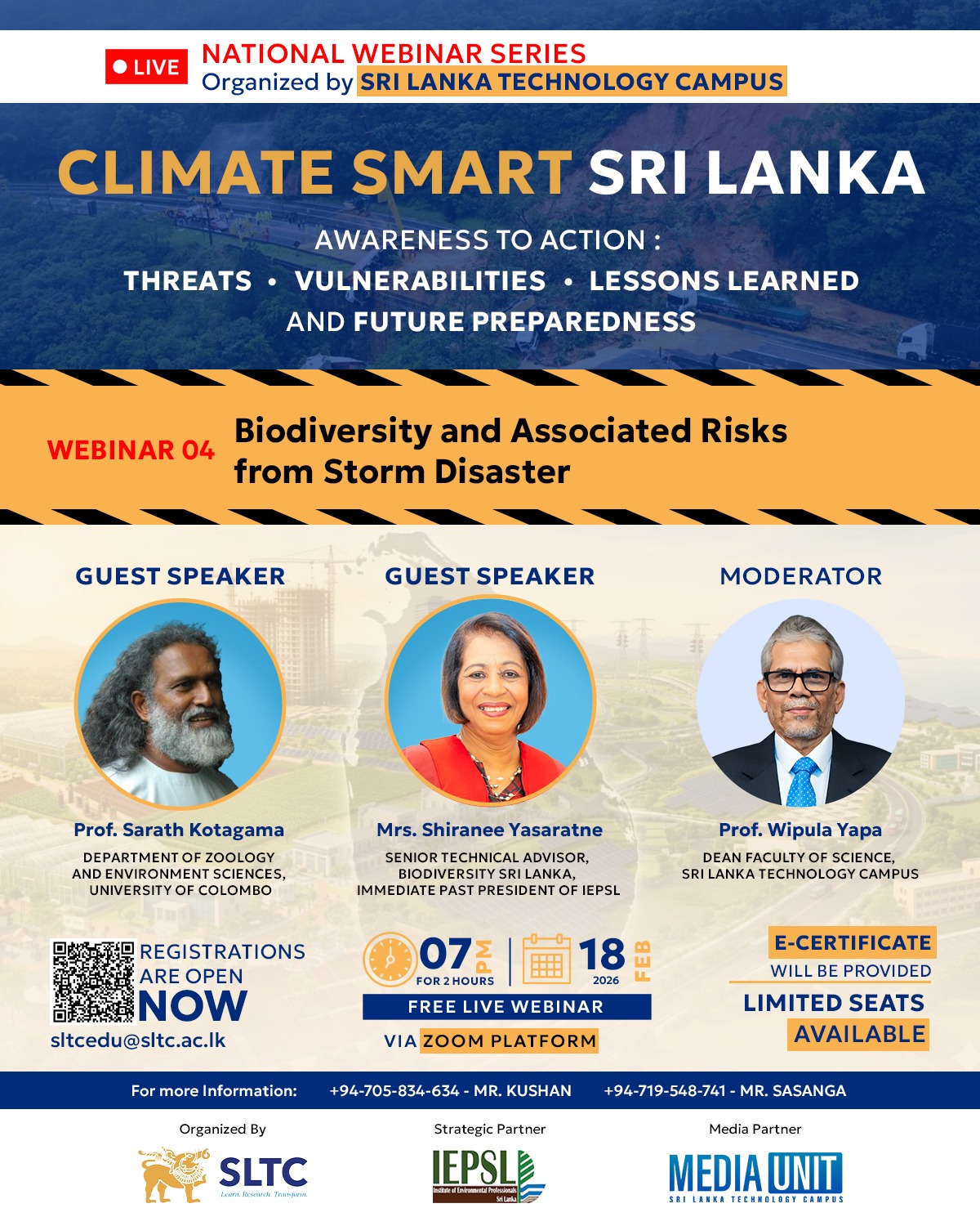 Climate Smart Sri Lanka – National Webinar Series