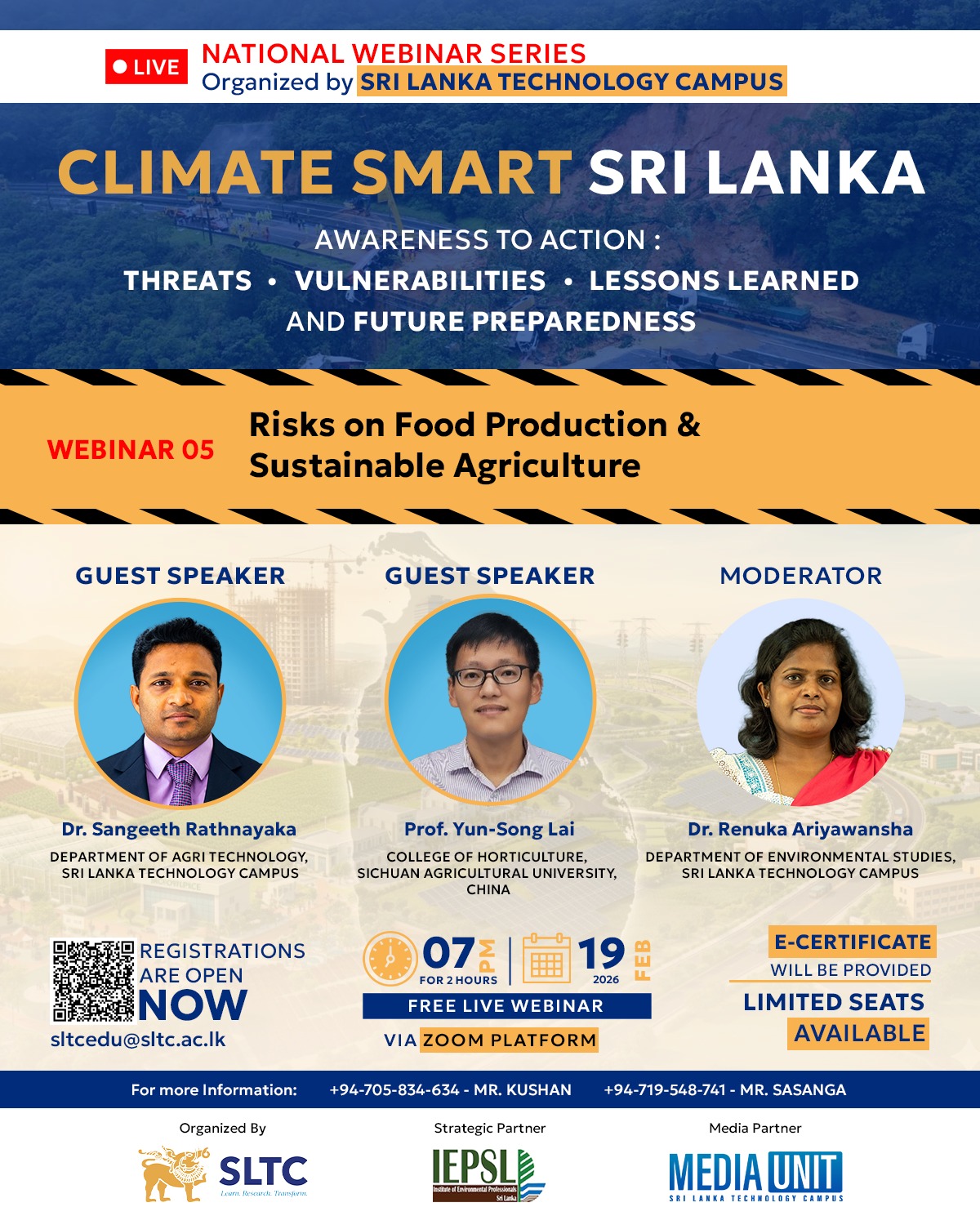 Climate Smart Sri Lanka – National Webinar Series