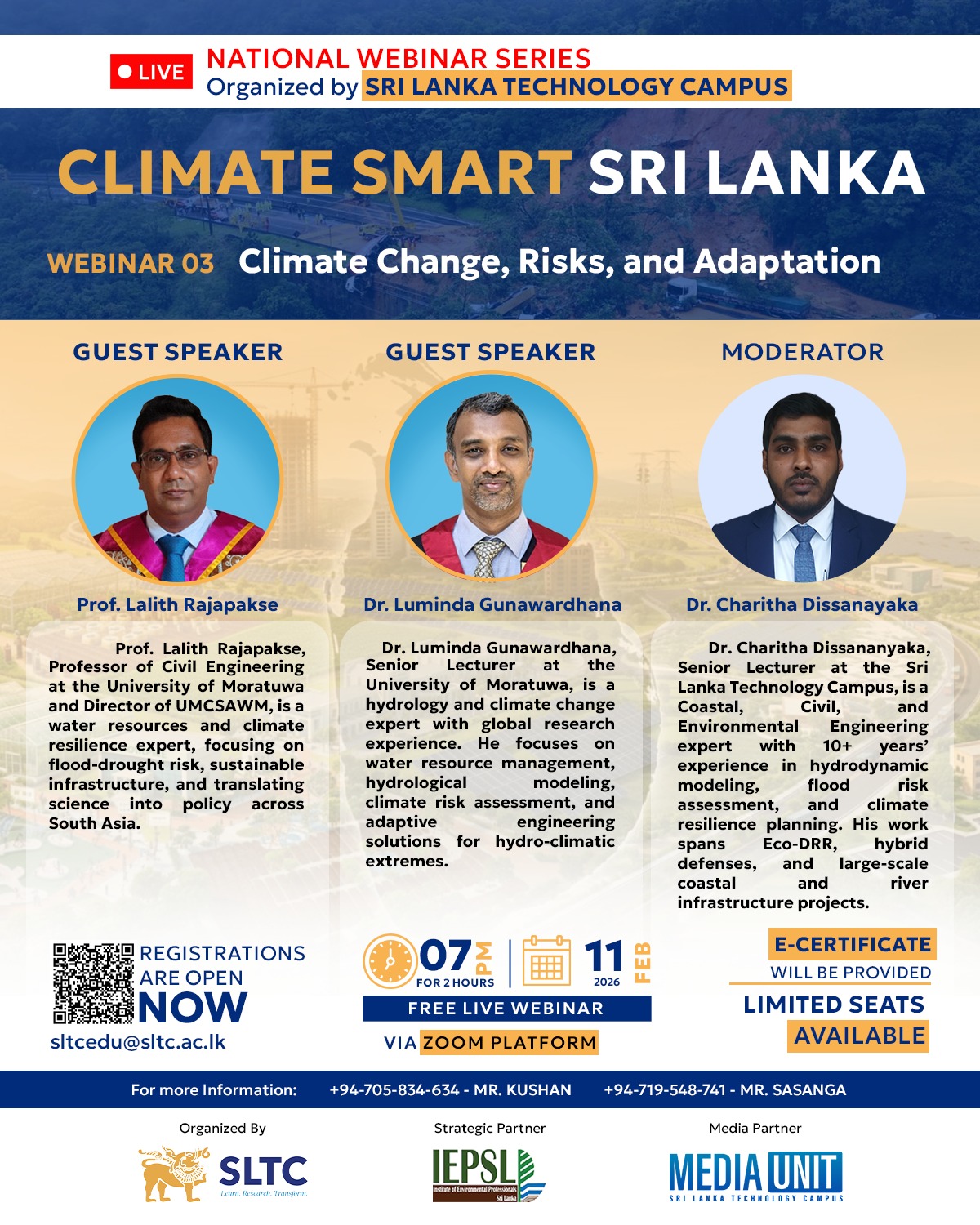 Climate Smart Sri Lanka – National Webinar Series