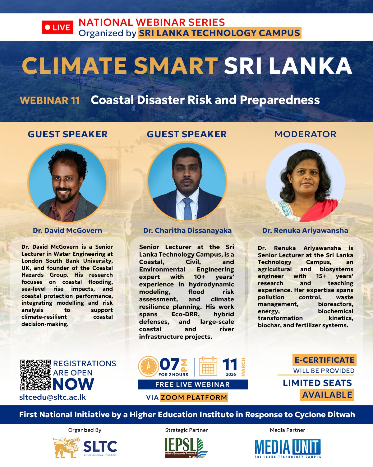 Webinar 11: Guest Speakers and Moderator