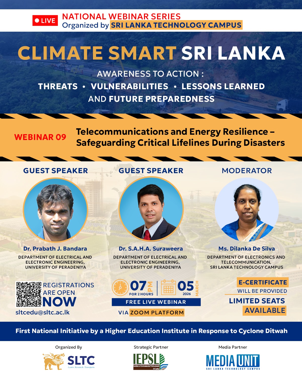 Climate Smart Sri Lanka – National Webinar Series 🌍