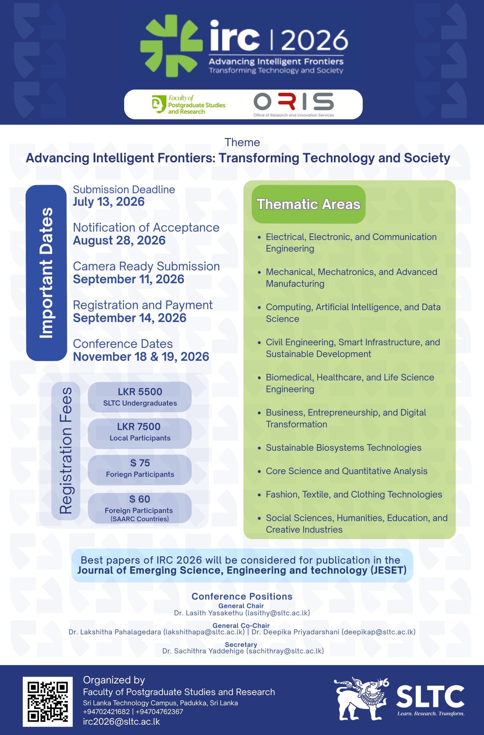 Call for Papers – International Research Conference (IRC) 2026