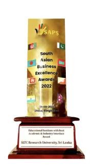 Education Institute with the Best Academic and Industry Interface in South Asia award