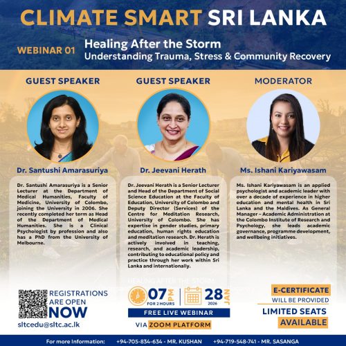 Climate Smart Sri Lanka – National Webinar Series
