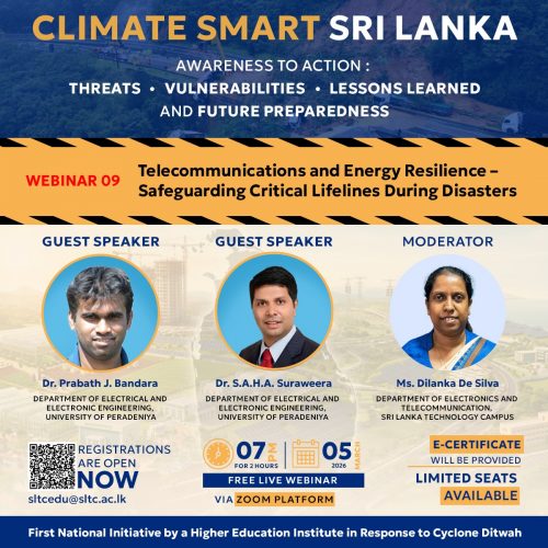 Climate Smart Sri Lanka – National Webinar Series 🌍