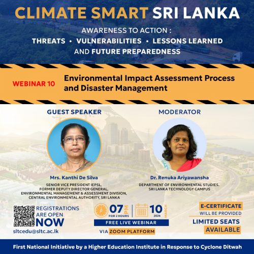Climate Smart Sri Lanka – National Webinar Series