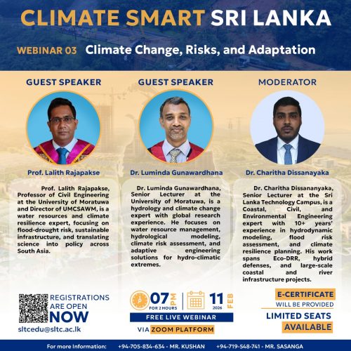 Climate Smart Sri Lanka – National Webinar Series