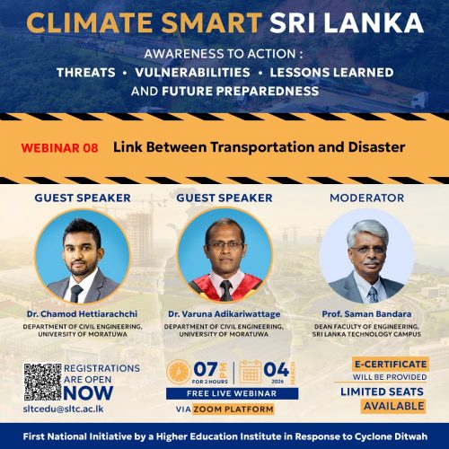 Climate Smart Sri Lanka – National Webinar Series 🌍